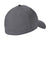 New Era Hats NE1100 Mens Stretch Fit Hat Graphite Grey/Black Flat Back