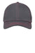 New Era Hats NE1120 Mens Stretch Fit Hat Graphite Grey/Red Flat Front