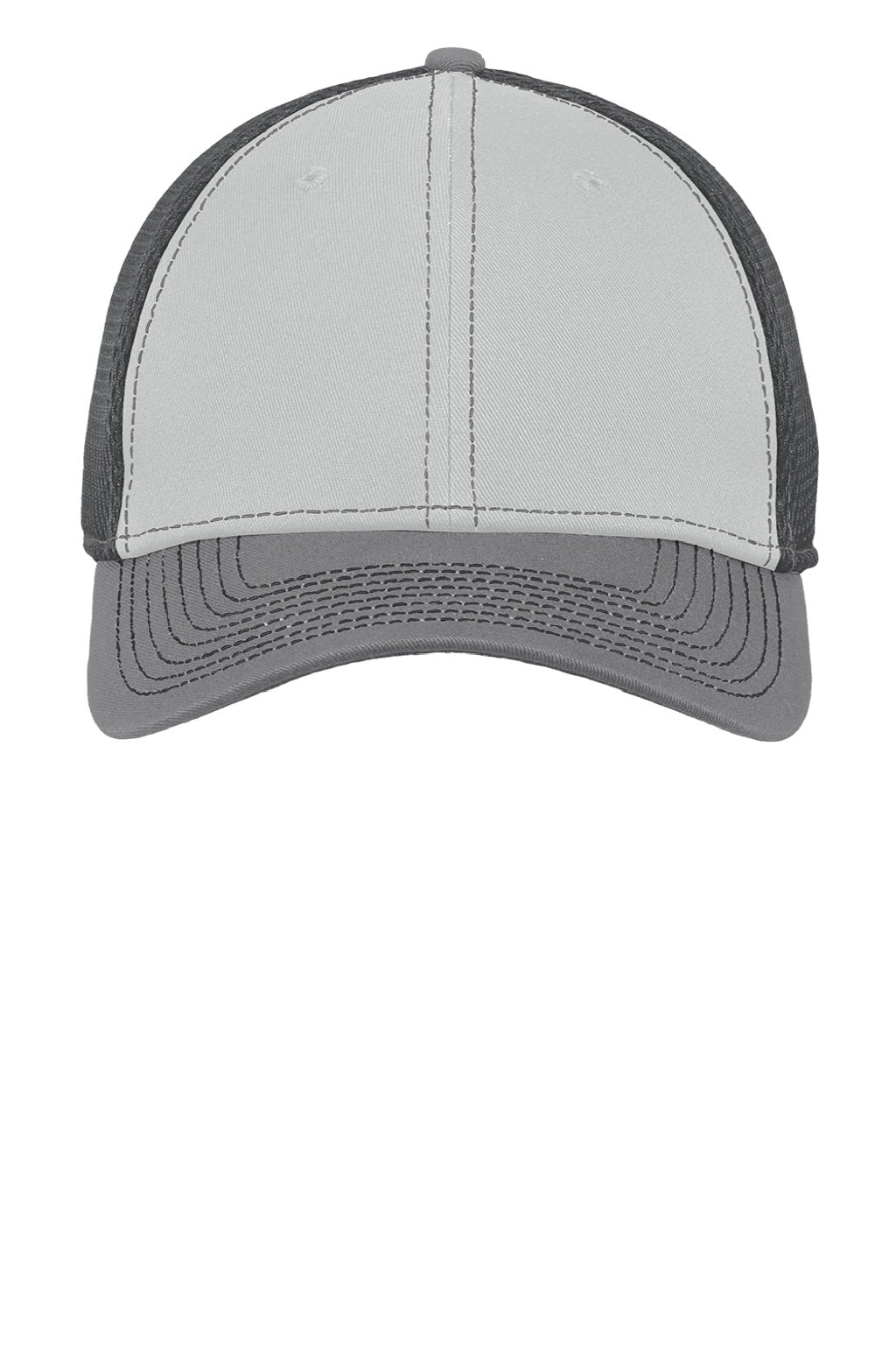 New Era Hats NE1120 Mens Stretch Fit Hat Grey/Steel Grey/Graphite Grey Flat Front