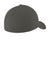 New Era Hats NE1121 Mens Moisture Wicking Stretch Fit Hat Graphite Grey Flat Back
