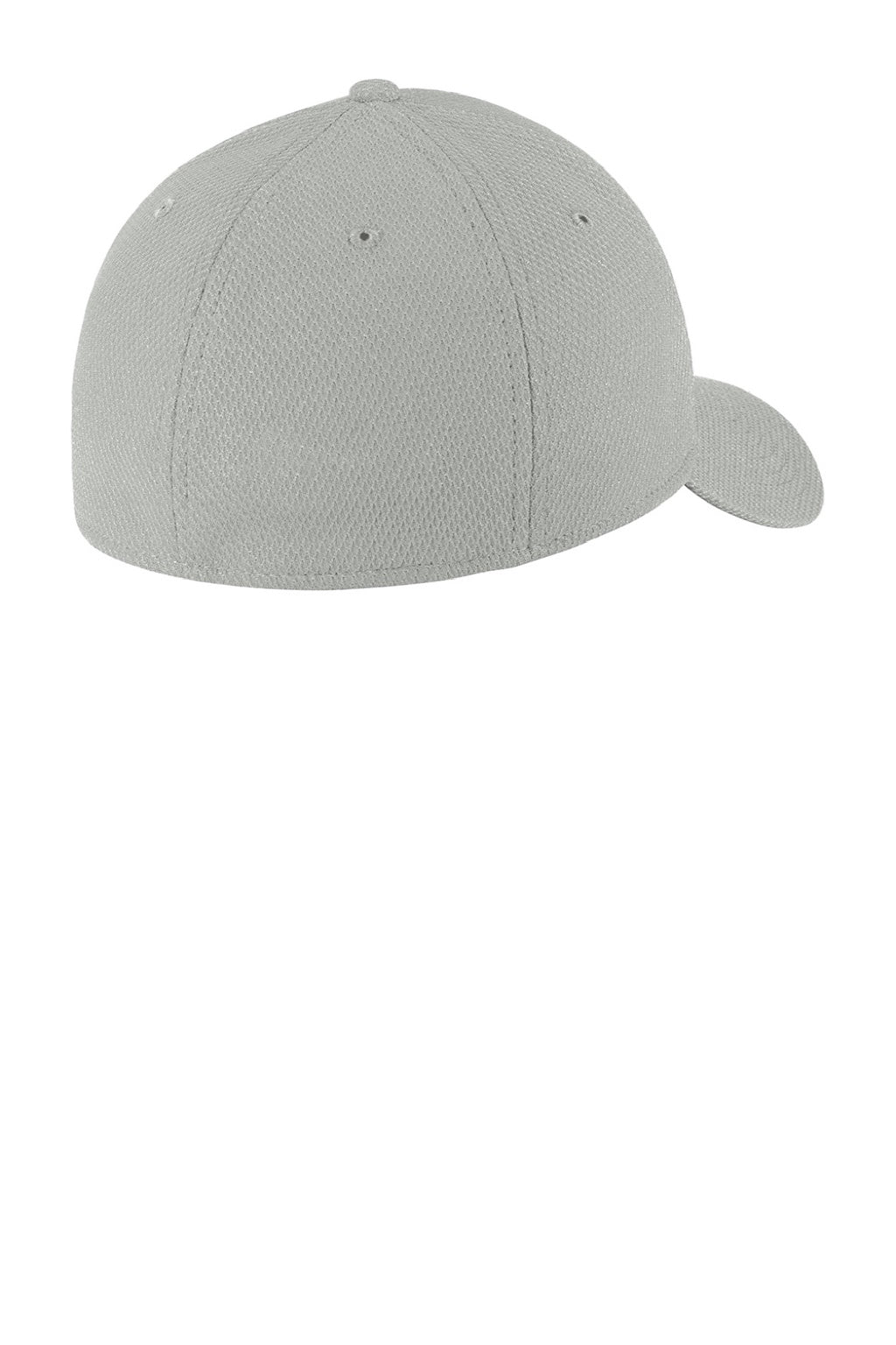 New Era Hats NE1121 Mens Moisture Wicking Stretch Fit Hat Grey Flat Back