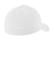 New Era Hats NE1121 Mens Moisture Wicking Stretch Fit Hat White Flat Back