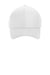 New Era Hats NE1121 Mens Moisture Wicking Stretch Fit Hat White Flat Front