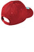 New Era Hats NE200 Mens Adjustable Hat Scarlet Red Flat Back