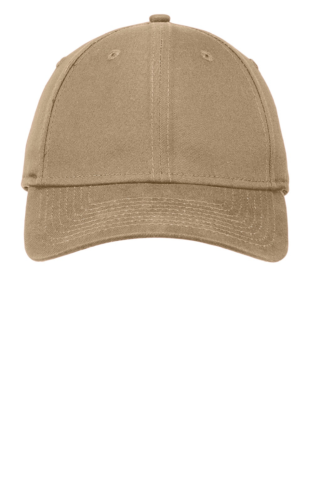 New Era Hats NE200 Mens Adjustable Hat Khaki Brown Flat Front