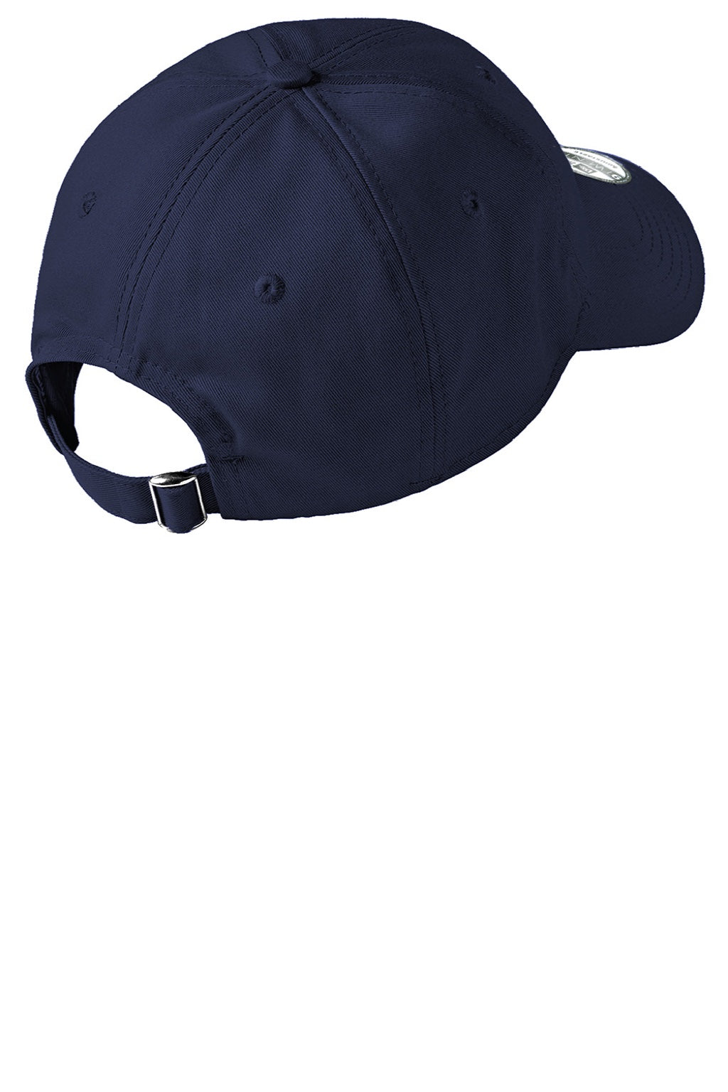 New Era Hats NE201 Mens Adjustable Hat Navy Blue Flat Back