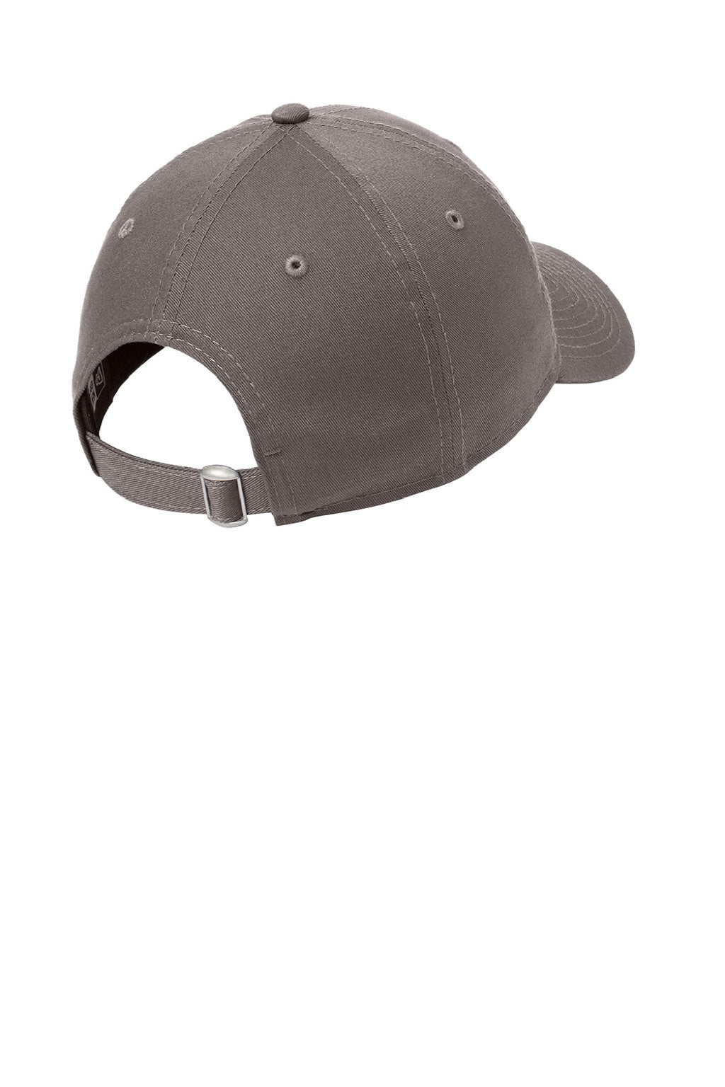 New Era Hats NE201 Mens Adjustable Hat Graphite Grey Flat Back