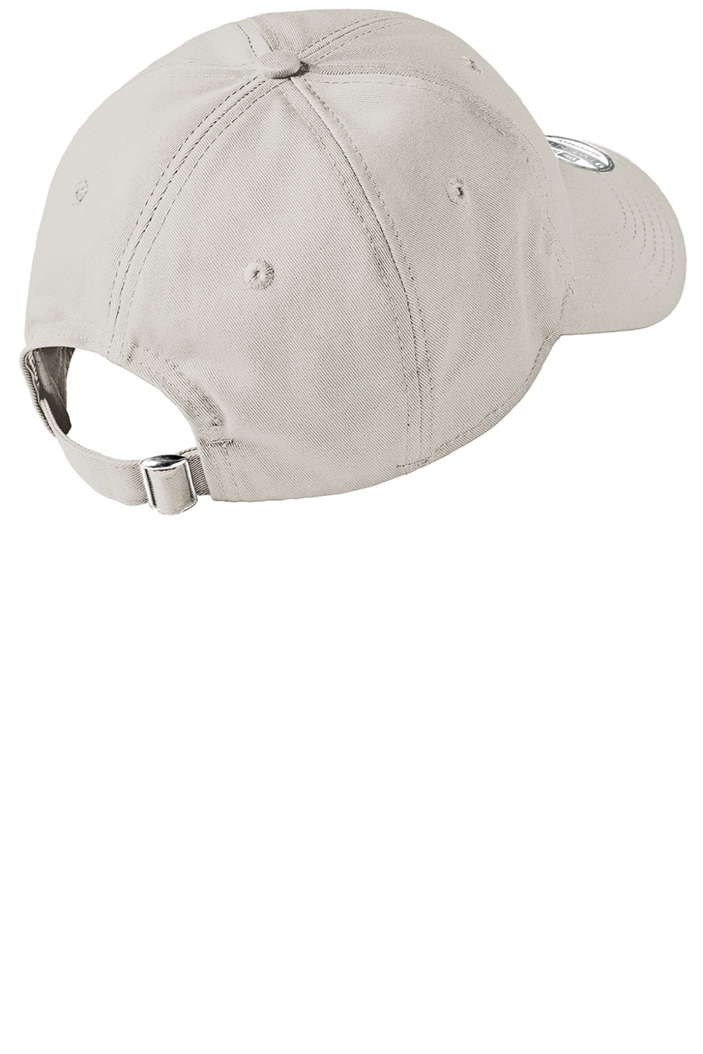 New Era Hats NE201 Mens Adjustable Hat Stone Flat Back