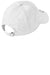 New Era Hats NE201 Mens Adjustable Hat White Flat Back