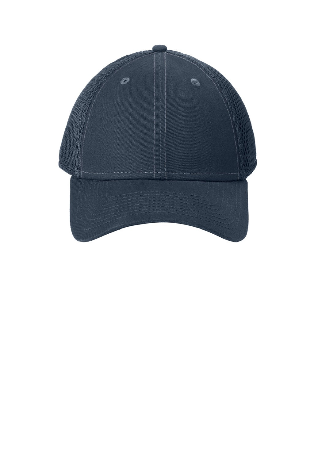 New Era Hats NE204 Mens Adjustable Hat Navy Blue Flat Front