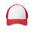 New Era Hats NE204 Mens Adjustable Hat White/Scarlet Red Flat Front