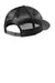 New Era Hats NE207 Mens Low Profile Snapback Trucker Hat Heather Graphite Grey/Black Flat Back