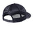 New Era Hats NE207 Mens Low Profile Snapback Trucker Hat Heather Navy Blue/Navy Blue Flat Back