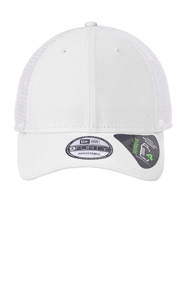 New Era Hats NE208 Mens Recycled Snapback Hat White Flat Front