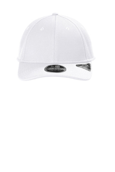 New Era Hats NE209 Mens Dash Performance Adjustable Hat White Flat Front