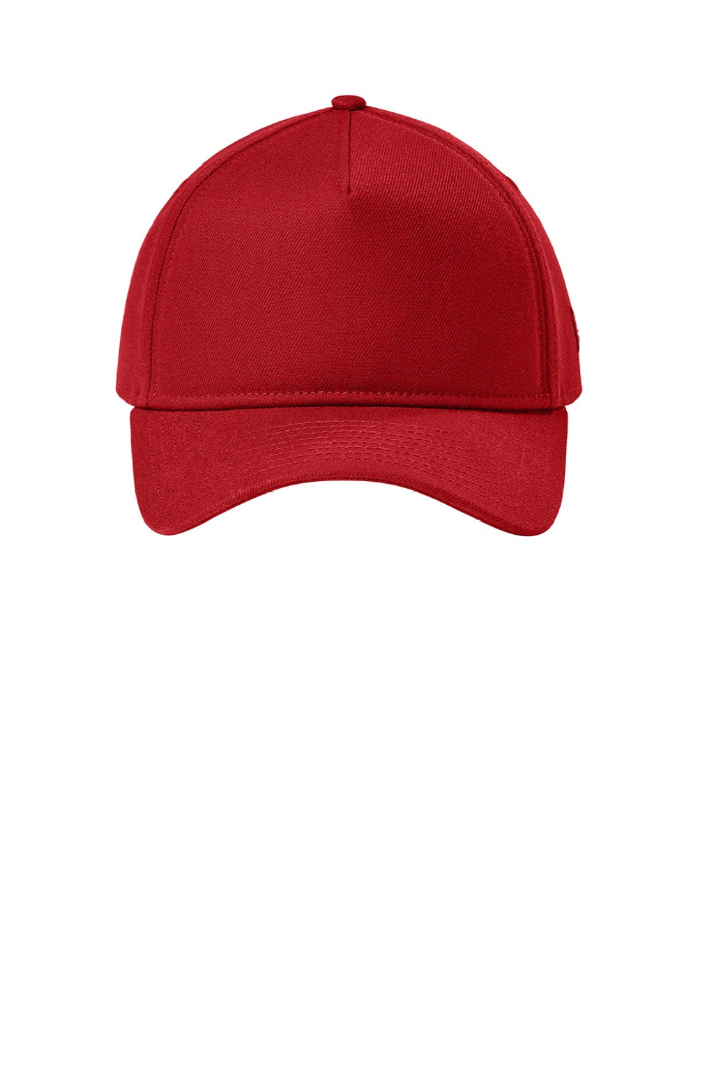 New Era Hats NE211 Mens A-Frame Snapback Hat Scarlet Red Flat Front
