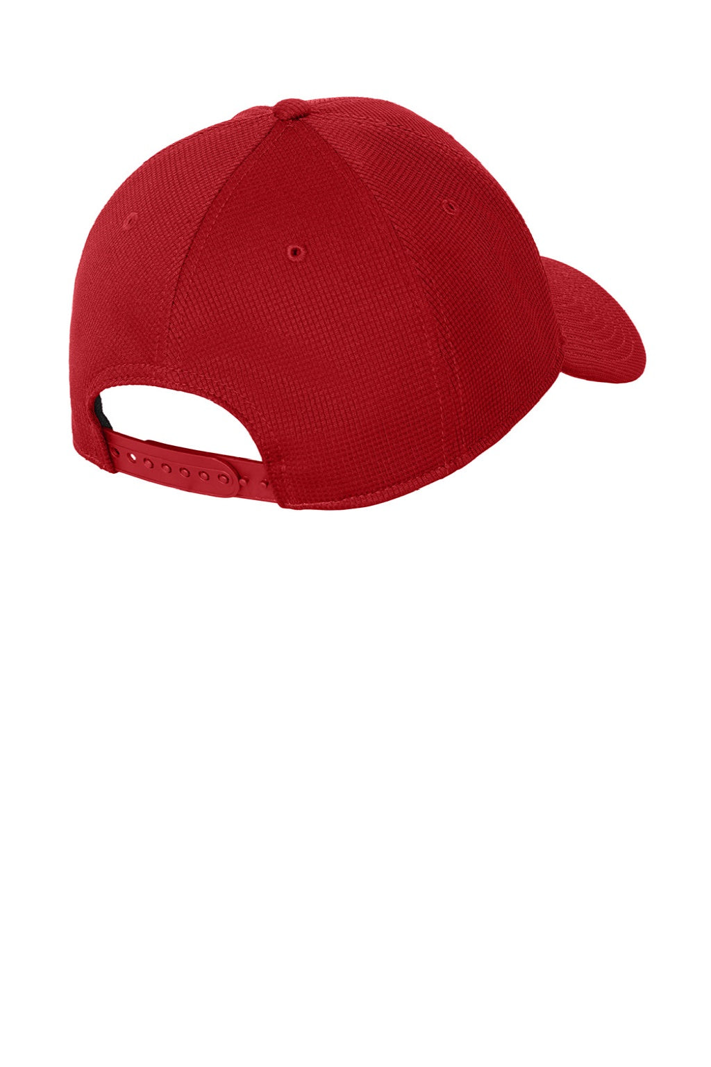 New Era Hats NE214 Mens Pivot Stretch Snapback Hat Scarlet Red Flat Back