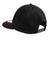 New Era Hats NE400 Mens Adjustable Hat Black Flat Back