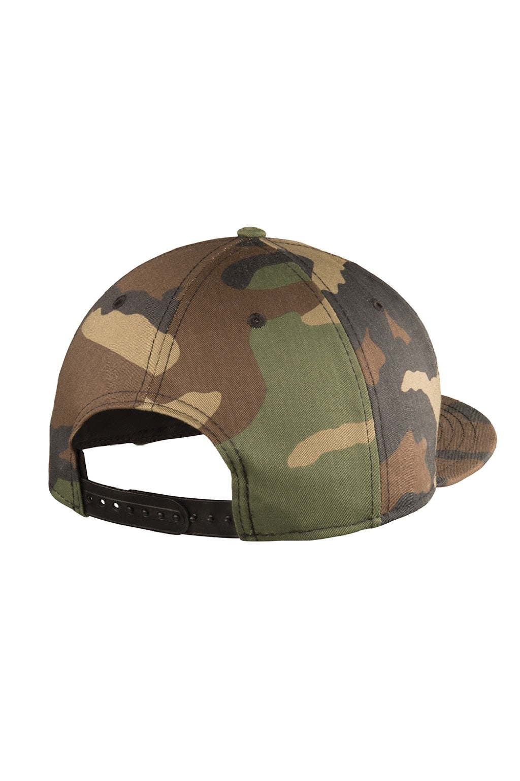 New Era Hats NE400 Mens Adjustable Hat Camo Flat Back