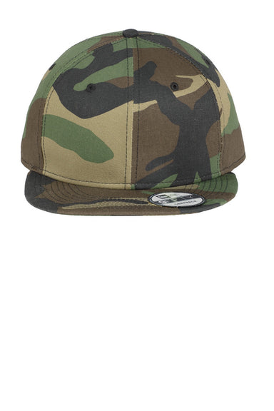 New Era Hats NE400 Mens Adjustable Hat Camo Flat Front