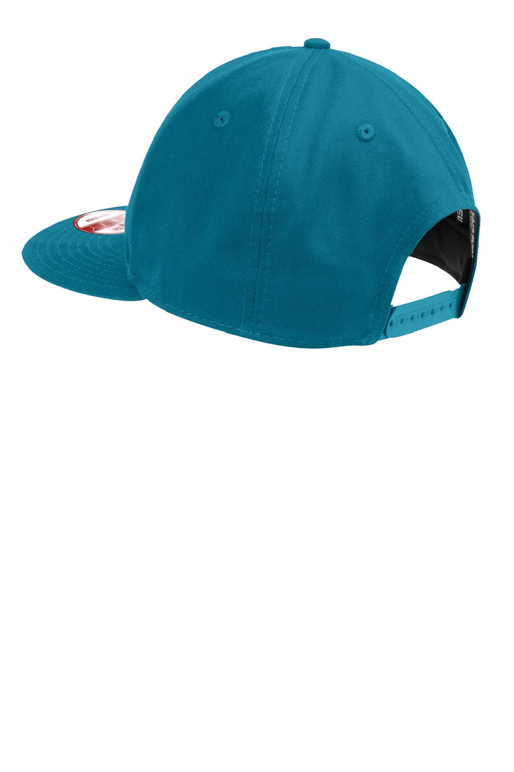 New Era Hats NE400 Mens Adjustable Hat Teal Blue Flat Back