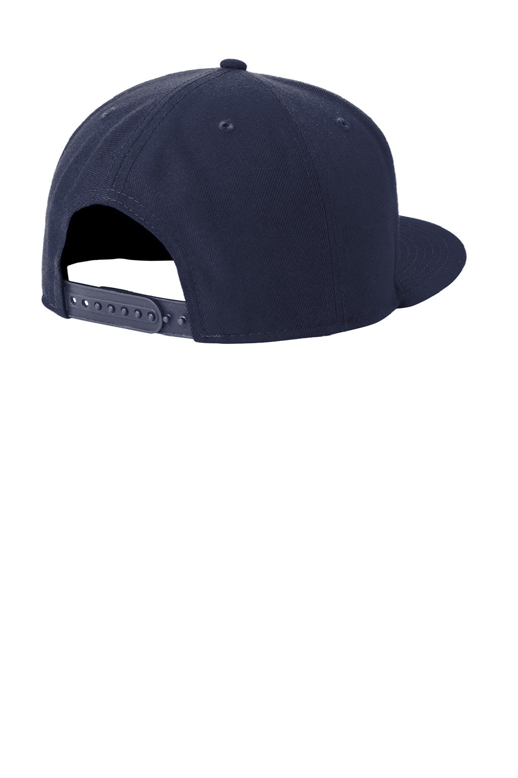 New Era Hats NE4020 Mens Flat Bill Snapback Hat Deep Navy Blue Flat Back