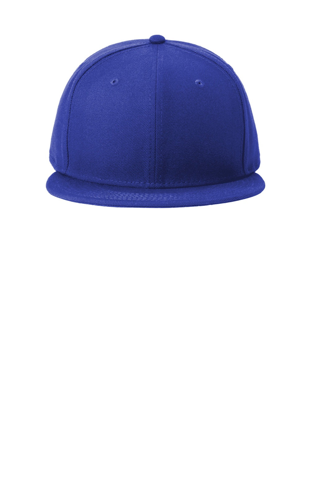 New Era Hats NE4020 Mens Flat Bill Snapback Hat Royal Blue Flat Front