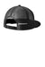 New Era Hats NE4030 Mens Snapback Trucker Hat Black Flat Back