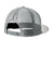 New Era Hats NE4030 Mens Snapback Trucker Hat Grey/Graphite Grey Flat Back