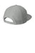 New Era Hats NE404 Mens Moisture Wicking Adjustable Hat Grey Flat Back