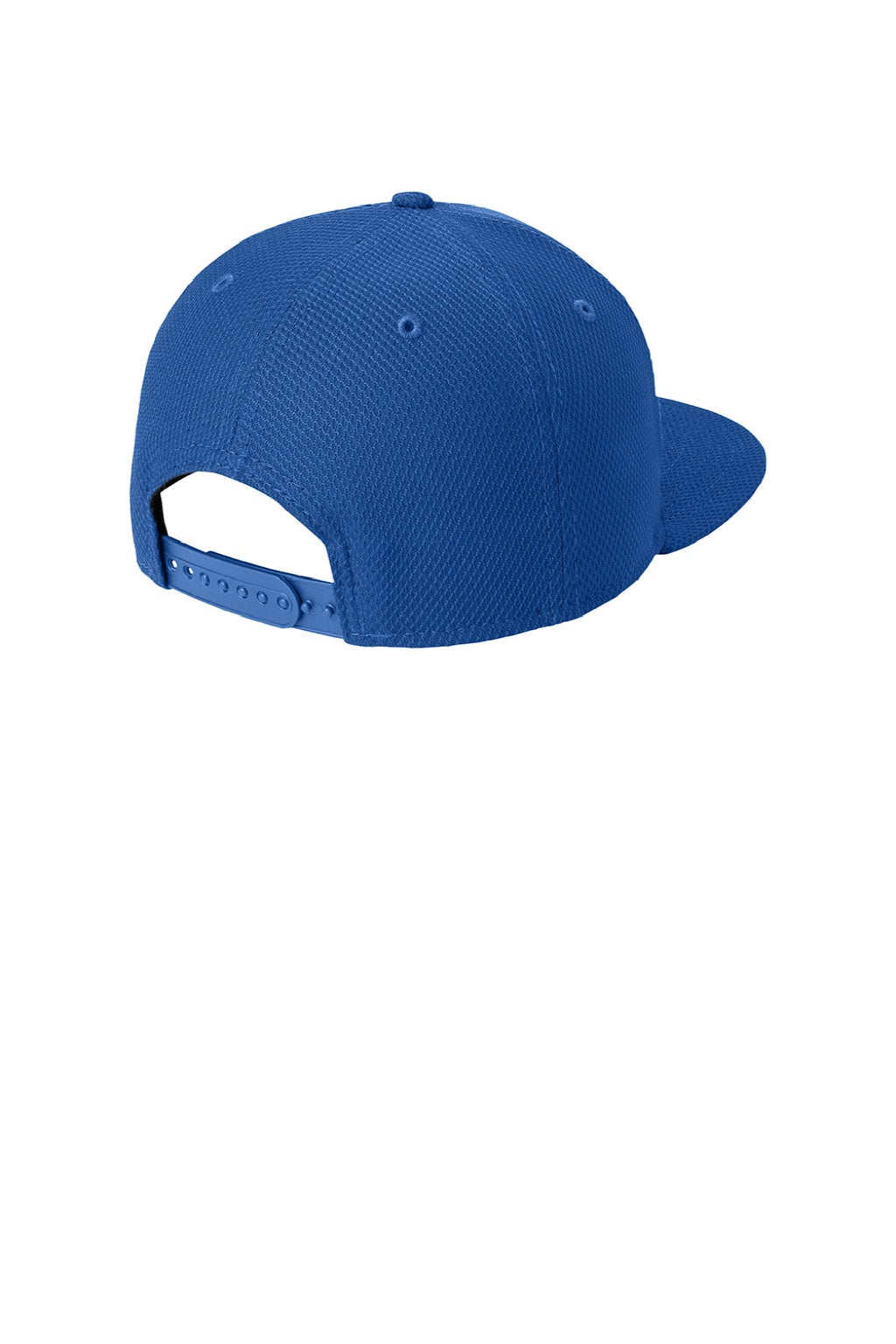 New Era Hats NE404 Mens Moisture Wicking Adjustable Hat Royal Blue Flat Back