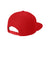 New Era Hats NE404 Mens Moisture Wicking Adjustable Hat Scarlet Red Flat Back