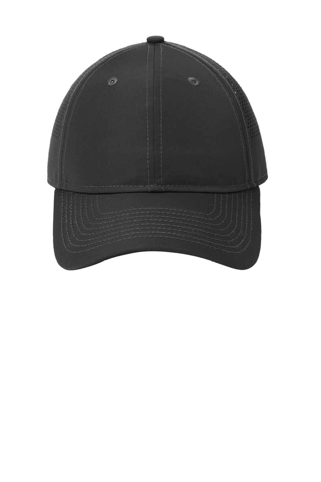 New Era Hats NE406 Mens Adjustable Hat Black Flat Front