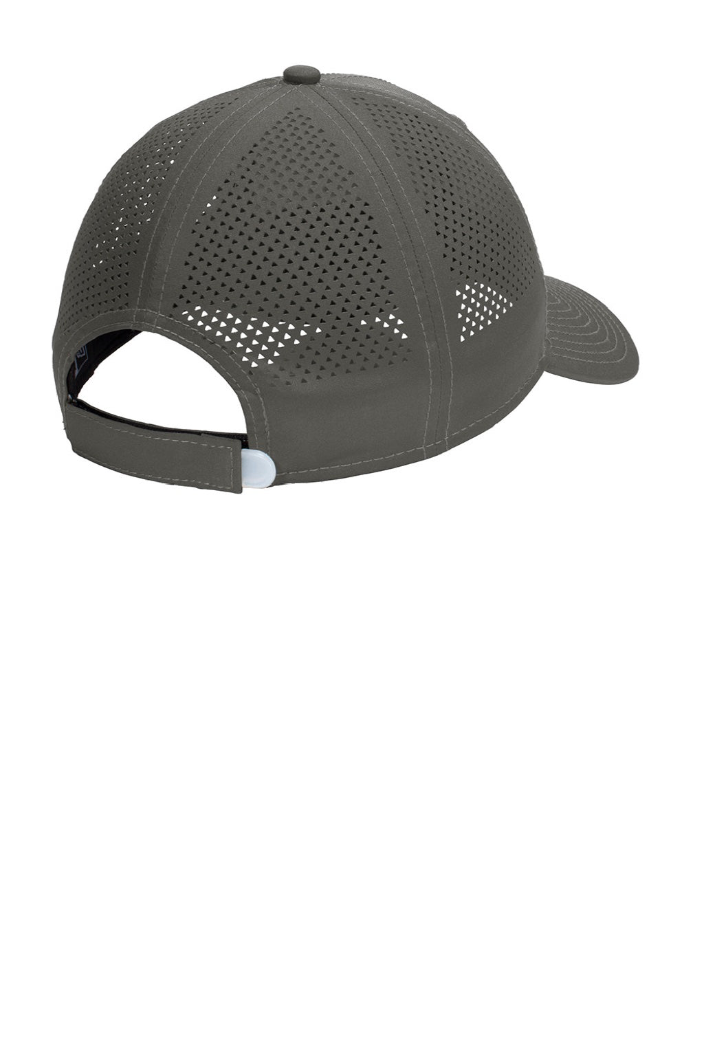 New Era Hats NE406 Mens Adjustable Hat Graphite Grey Flat Back