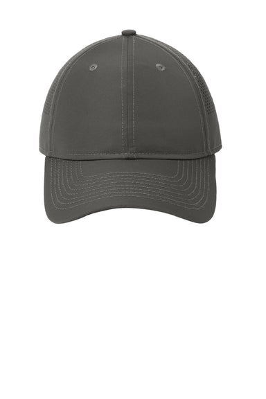 New Era Hats NE406 Mens Adjustable Hat Graphite Grey Flat Front