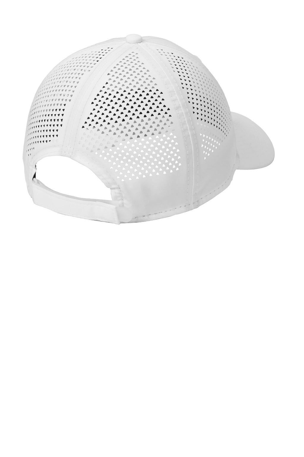 New Era Hats NE406 Mens Adjustable Hat White Flat Back