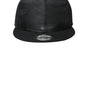 New Era Hats Mens Camo Flat Bill Snapback Hat - Black/Black Camo