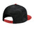 New Era Hats NE407 Mens Camo Flat Bill Snapback Hat Scarlet Red/Black Camo Flat Back