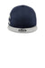 New Era Hats NE408 Mens Shadow Heather Striped Flat Bill Snapback Hat Heather Shadow Navy Blue/Grey Flat Front