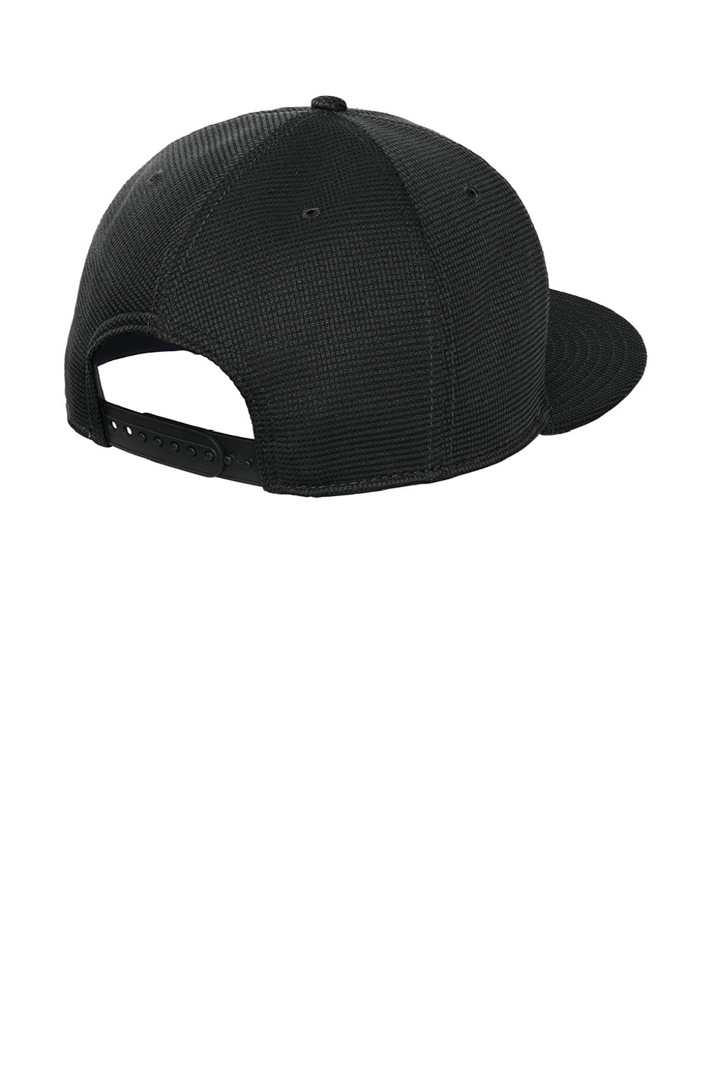 New Era Hats NE409 Mens Pivot Flat Bill Snapback Hat Black Flat Back