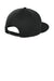 New Era Hats NE409 Mens Pivot Flat Bill Snapback Hat Black Flat Back