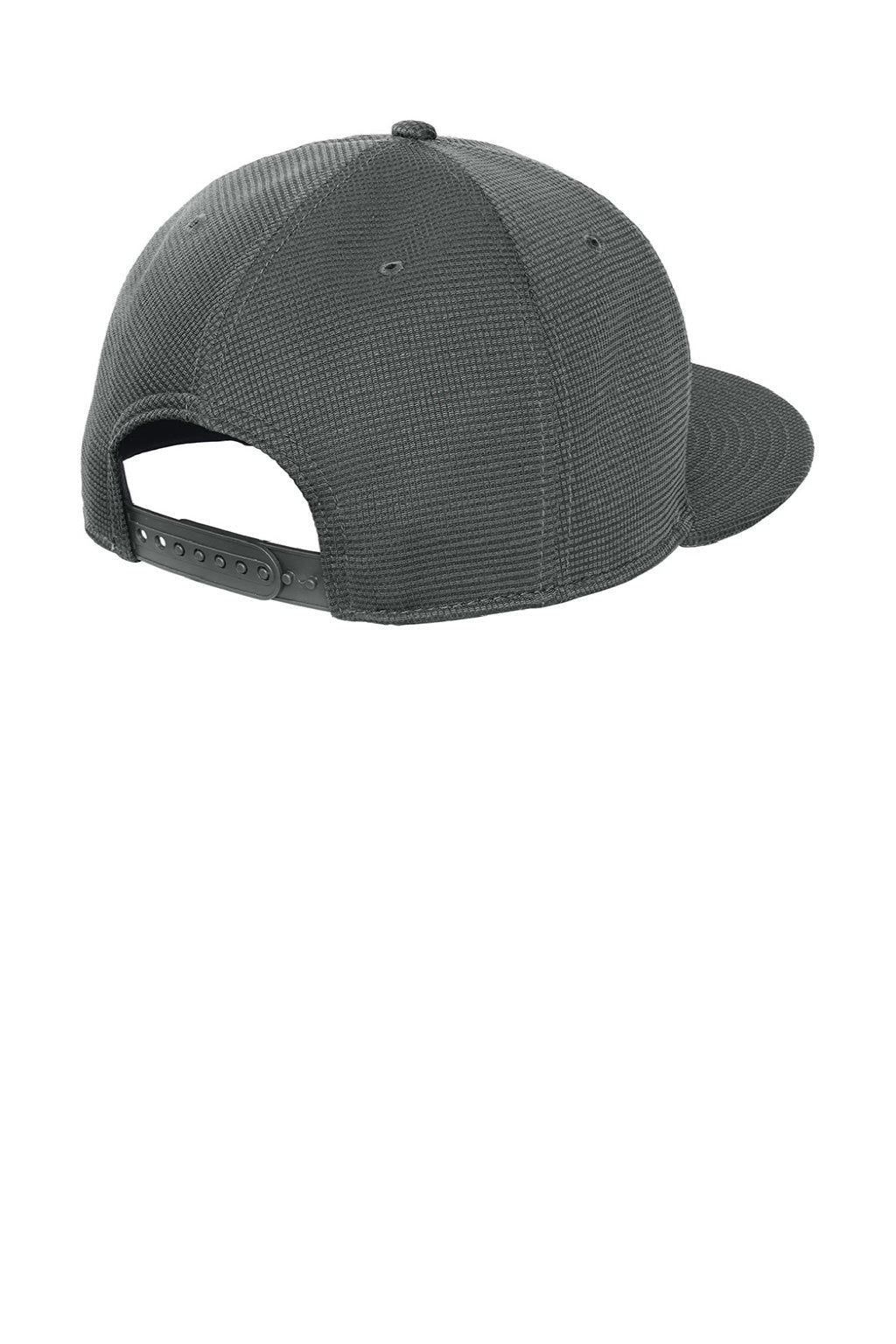 New Era Hats NE409 Mens Pivot Flat Bill Snapback Hat Charcoal Grey Flat Back