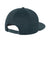 New Era Hats NE409 Mens Pivot Flat Bill Snapback Hat Deep Navy Blue Flat Back