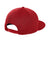 New Era Hats NE409 Mens Pivot Flat Bill Snapback Hat Scarlet Red Flat Back