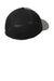 New Era Hats NE702 Mens Stretch Fit Hat Black/Heather Shadow Grey Flat Back