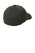New Era Hats NE703 Mens Stretch Fit Hat Heather Black Flat Back