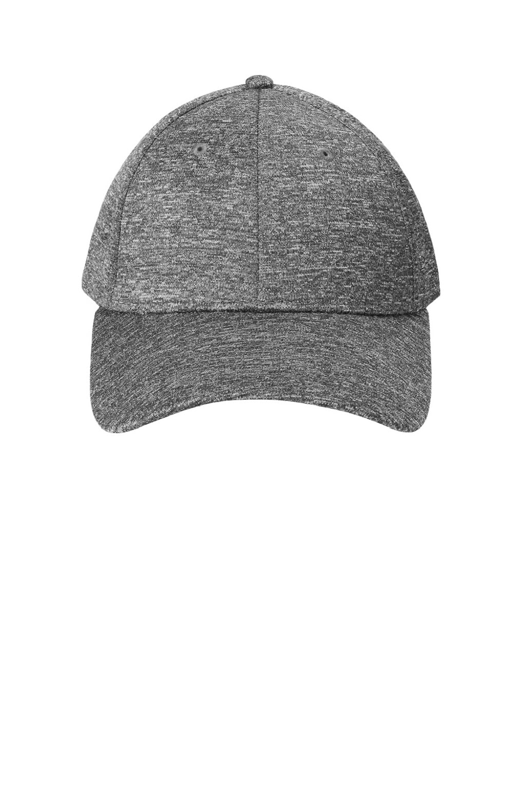 New Era Hats NE703 Mens Stretch Fit Hat Heather Grey Flat Front