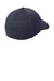 New Era Hats NE703 Mens Stretch Fit Hat Heather Navy Blue Flat Back