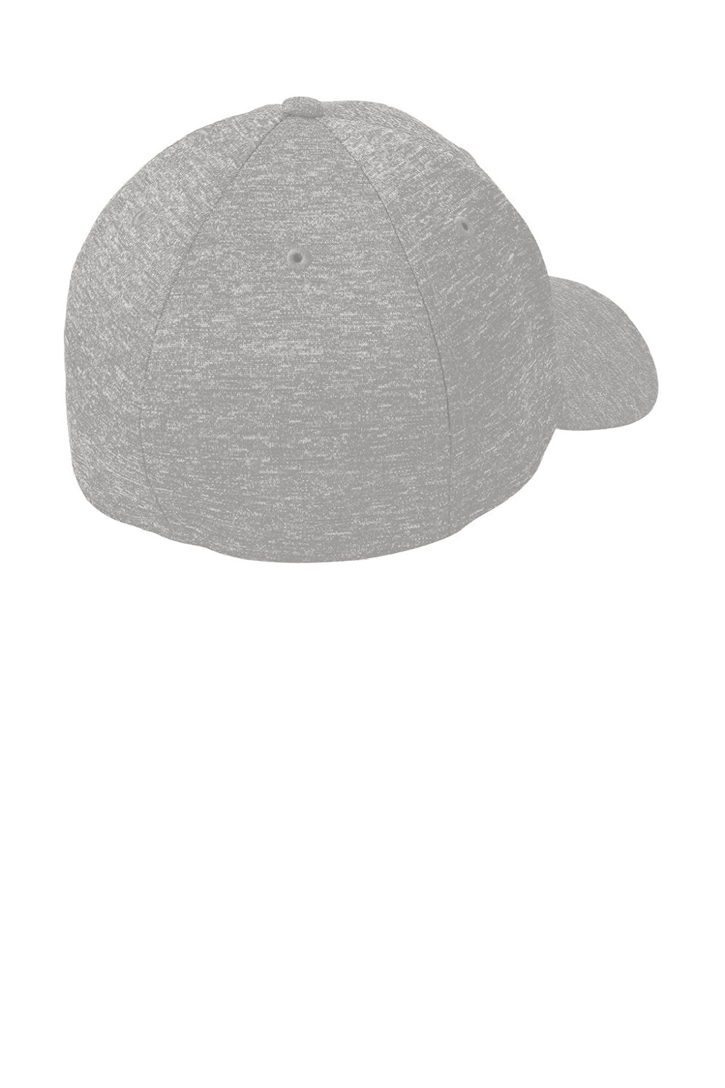 New Era Hats NE703 Mens Stretch Fit Hat Heather Rainstorm Grey Flat Back