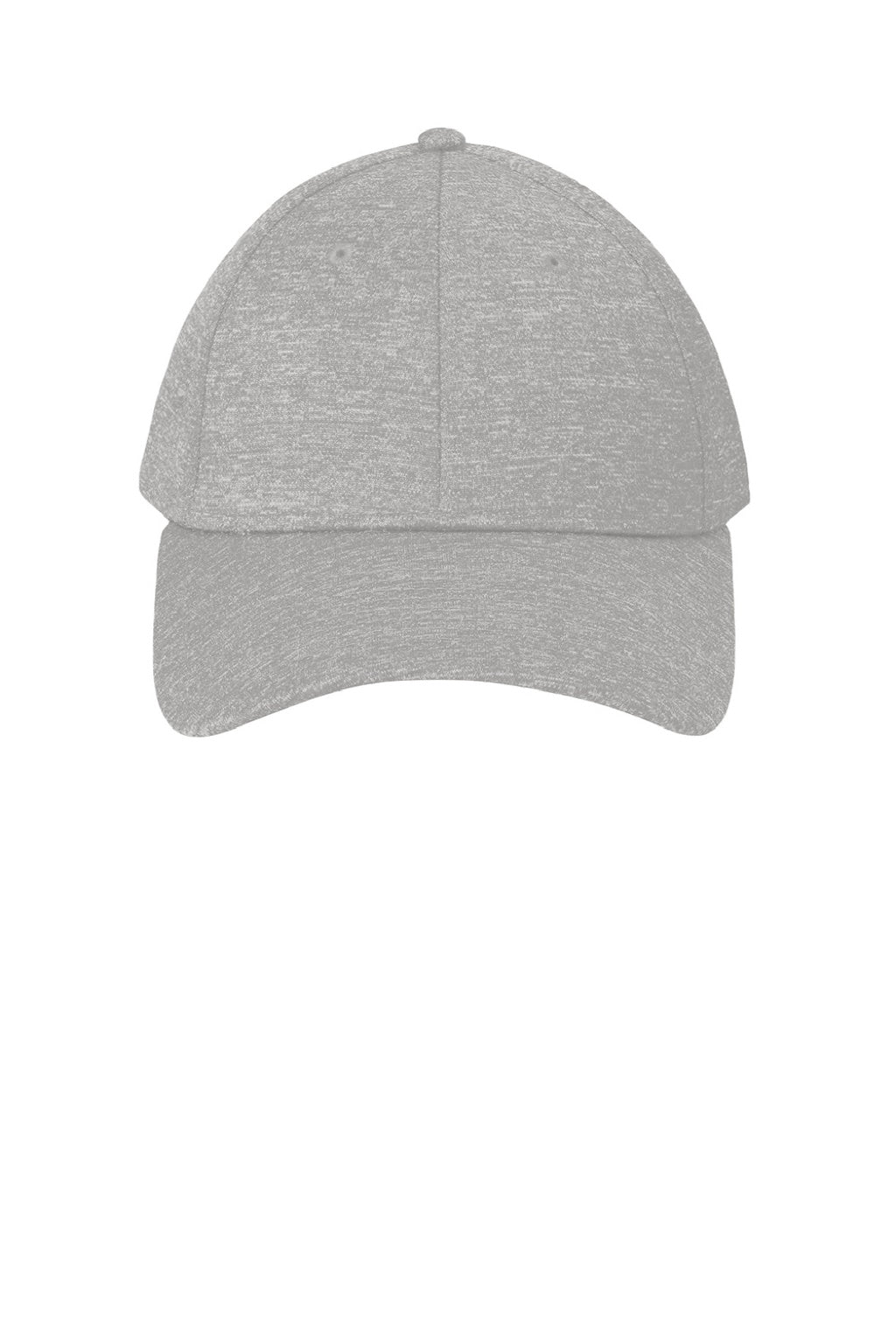 New Era Hats NE703 Mens Stretch Fit Hat Heather Rainstorm Grey Flat Front